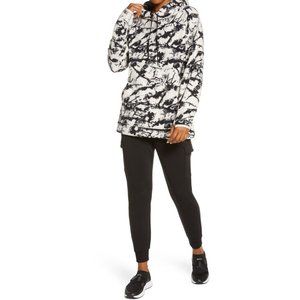 Zella NWT Cozy Up Polar Fleece Recycled Polyester Hoodie Thumbholes Kanga Pocket